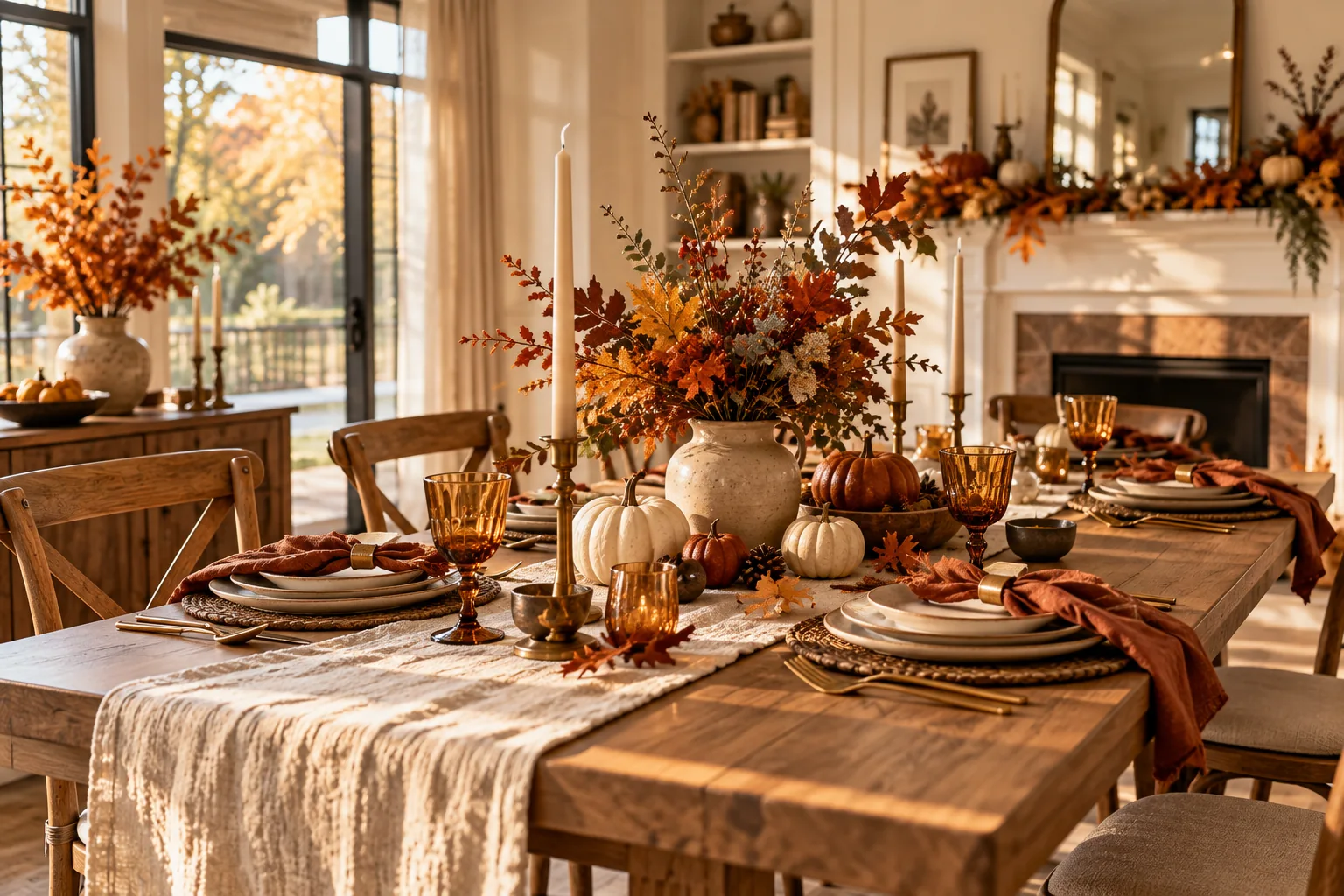 Thanksgiving table decorating inspiration